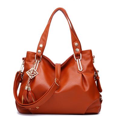 New Large Capacity Soft Leather Women's Handbag European and American Fashion Tote Bag Mom One Shoulder Crossbody Bag Women