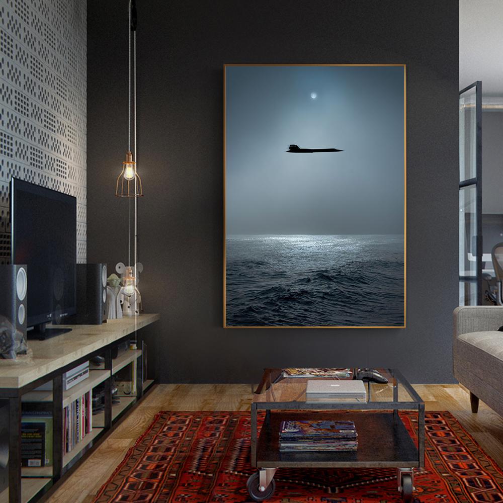 Blackbirds Black Sport Car Fighter Jets Prints Poster Canvas Painting Hd Modern Wall Art Pictures Living Room Bedroom Home Decor