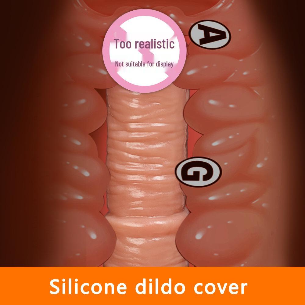 Men's Realistic Silicone Penis Extension Sleeve Adult Toy
