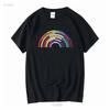 All Colors Rainbow LGBT T Shirt LGBTQ Ally Subtle Pride Women Trans Lesbian Gay Queer Long or Short Sleeves Vintage Washed
