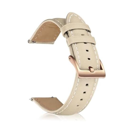[CeiBand] Band 22mm Leather Band Watch Strap Calf Watch Band 18mm 20mm 22mm Available Strap Women Men Smart Watch Band Belt Quick Release Replacement