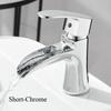 Waterfall Basin Faucet Bathroom Deck Mounted Gold Sink Tap Cold and Hot Water Mixer Tap Brass Chrome Vanity Vessel Sink Faucets
