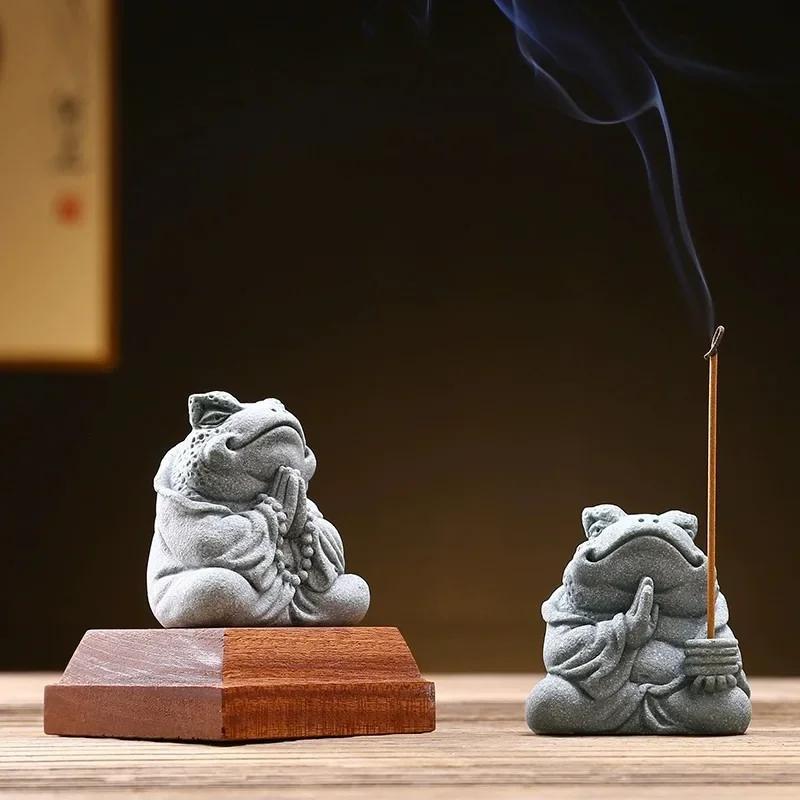 Decor Creativ Placă de Ceai Salon de Ceai Atragerea Bogăției Broască Auriu Animal Fir Parfum Decor Pet de Ceai