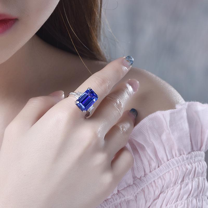 Sace Gems Classic Copper Alloy Zircon Ring Ladies Jewelry Wedding Promise Party Gift