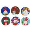 DIY Diamond Paint Christmas Coasters Pack of 6 Ceramic Drink Glass Cup Cushion Non-slip Table DIY