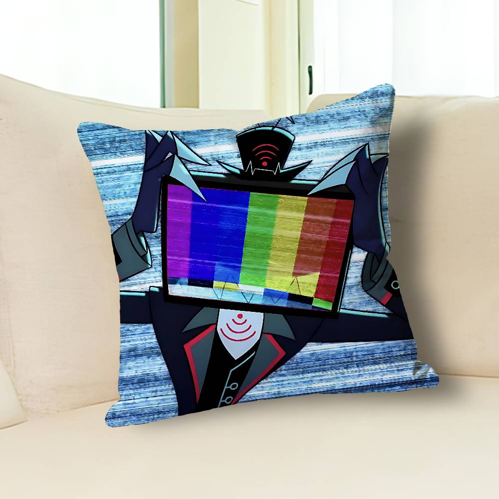 V-VOX Fidati di Noi H-Hazbins-S Celebrità Anime Merchandising Federa Stampata Versatile Decorazione per Divano Auto Ufficio Stanza Protettore