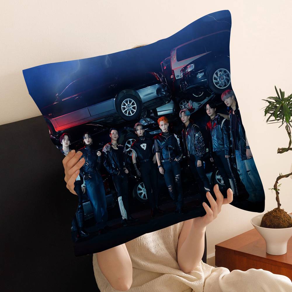 Boy Group A-ATEEZ-Z Pillow Cover Design Cushion Cover Decor Holiday Decorati