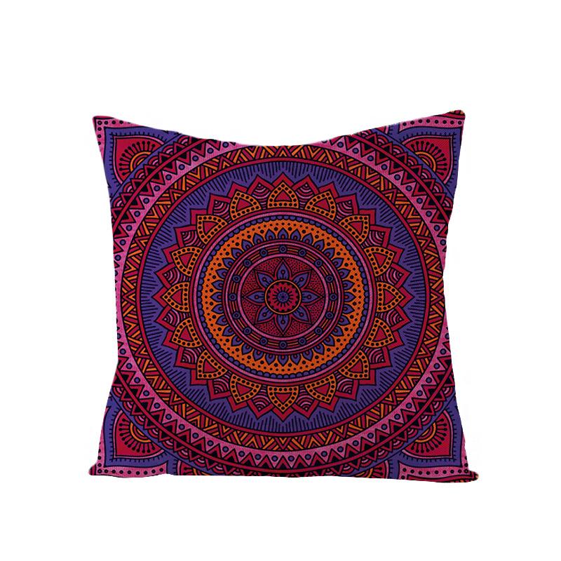 Bohemian Mandala Style Polyester Pillowcase Square Sofa Pillowcase Home