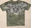 Cross-border new gothic unisex T-shirt top, short-sleeve T-shirt, Y2K trendy brand skull top, short-sleeve