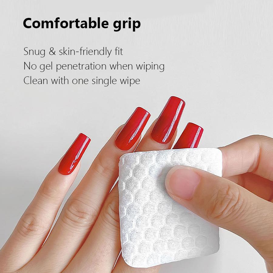 200Pcs Lint Free Nail Wipes Durable Nail Cleaner Pads Manicure Tool for Removing Nail Polish and Cleansing Gel