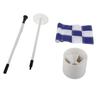 Flagpole Portable 3 Feet   Flag Pole Flag Hole Cup Set 2 Section Design for Indoors Outdoors