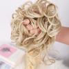 Synthetic Curly Messy Bun Elastic Hair Tie With Long Tendrils Fluffy Chignon Hairpiece For Women Cosplay Daily Hairstyle