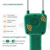 Grain Moisture Meter Hay Moisture Meter Wheat Soybean Grain Moisture Tester LCD Display with Voice Broadcast Hay Moisture Tester