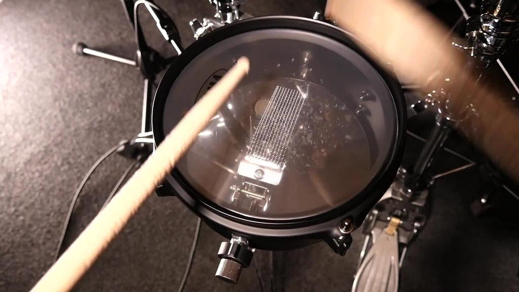 TAMA Metal Works Snare with Tom X BST83MBK "Effect" Mini-Tymp Adapter, 8" 3",
