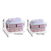 Plastic Food Storage Box Double Layered Food Containers Cute Portable Lunch Box  Office