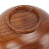  Wooden Soup Bowl,Wooden Rice Bowl Wood Salad Bowl Japanese Design   Polished Unique Wood Grain 