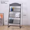 Floor Standing Magazine & Book Display Rack for Periodicals and Promotional Materials