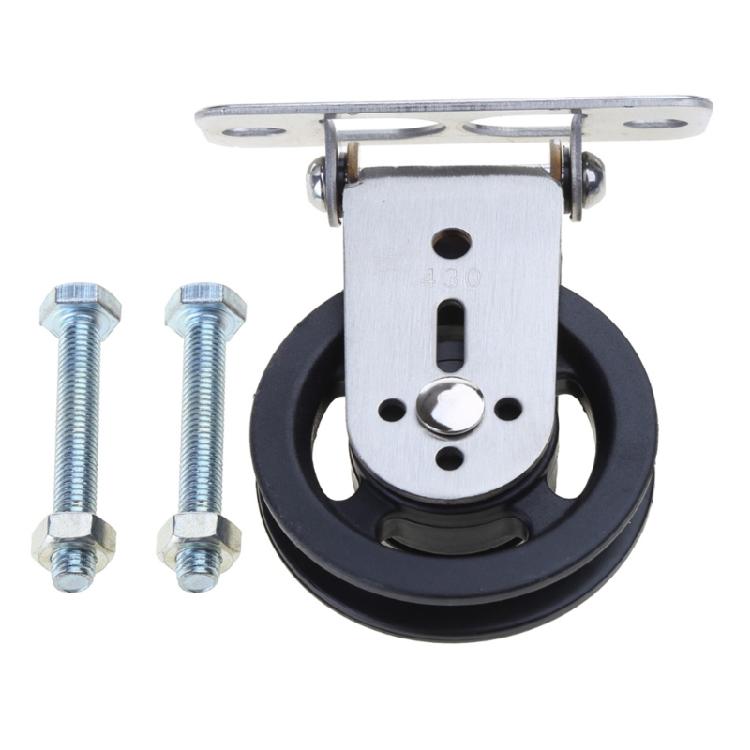 Gym Cable Pulley Wheel Wall Mounted Fixed Pulley Heavy Duty Swivels Mute Pulley