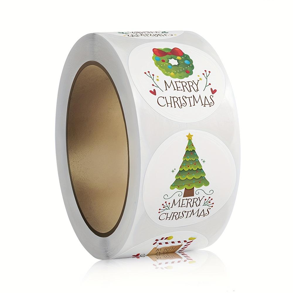 500pcs Merry Christmas Stickers, Assorted Designs for Festive Holiday Labels, Party, Envelopes, Stationery, Cards, Gift Sealing