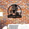 Metal Wall Art Sign Personalized Cleaning Service Custom Name Housekeeping Decor Contemporary