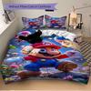 3pcs Mushroom, Mario Bedding Set: Perfect for Bedroom or Guest Room. Soft and Comfortable with No Core Included Yy251010155