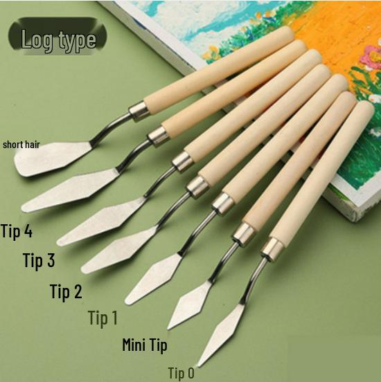 Stainless Steel Art Scraper Knife for Oil Painting and Gouache Pigment