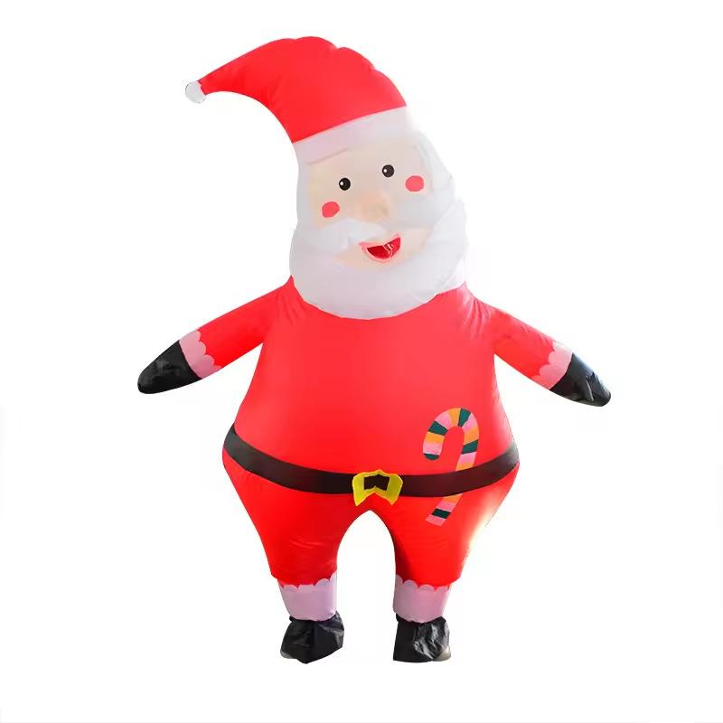 Inflatable Christmas Tree, Snowman, and Reindeer Costume for Festive Parties