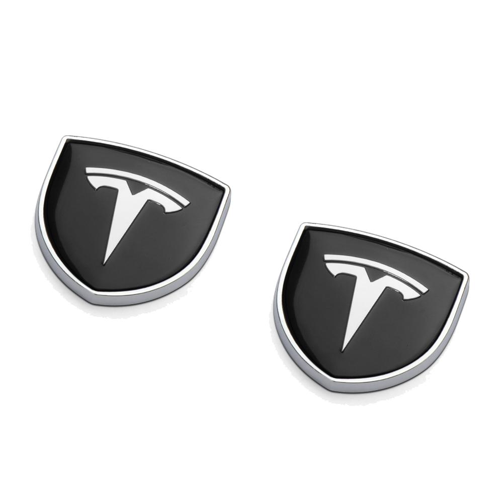 

2pcs 3D Metal Car Trunk Window Emblem Decor Sticker For Tesla Model S 3 Y 2012-2023 2013 2016 2017 2020 2021 2022 Accessories For Tesla