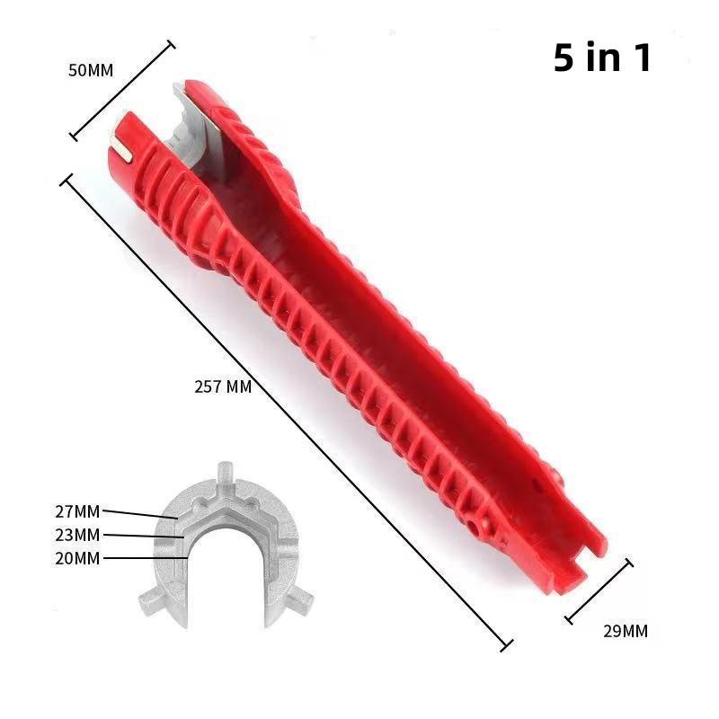 8 In 1/5 In 1 Faucet and Sink Installer Wrench Plumbing Tools Wrench Multifunctional English Key Repair Plumbing Spanner Tool 5 in 1