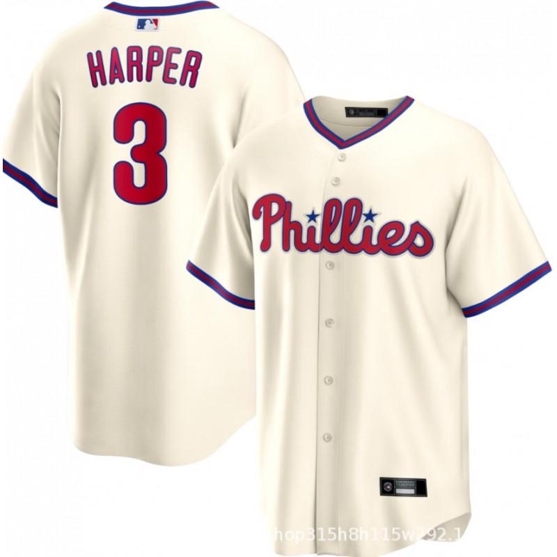 Philadelphia Phillies MLB Baseball Jersey T-Shirt Unisex Short Sleeve Embroidered Fan Apparel