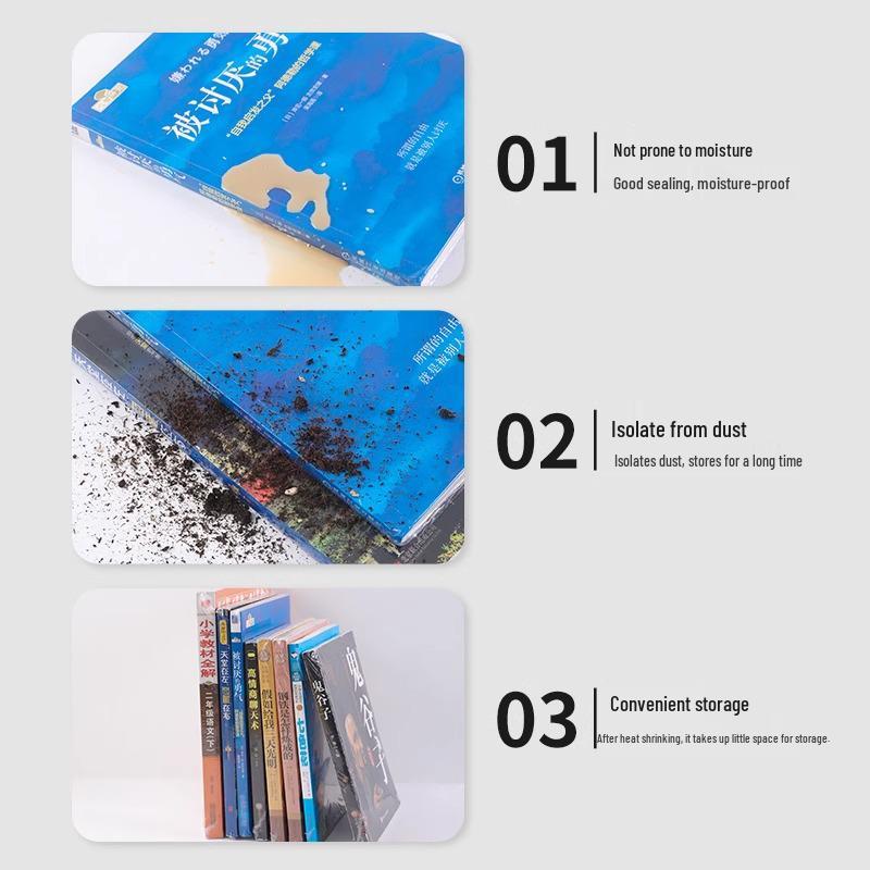 Heat Shrink Book Wrap: Dustproof Protective Film for Book Sealing