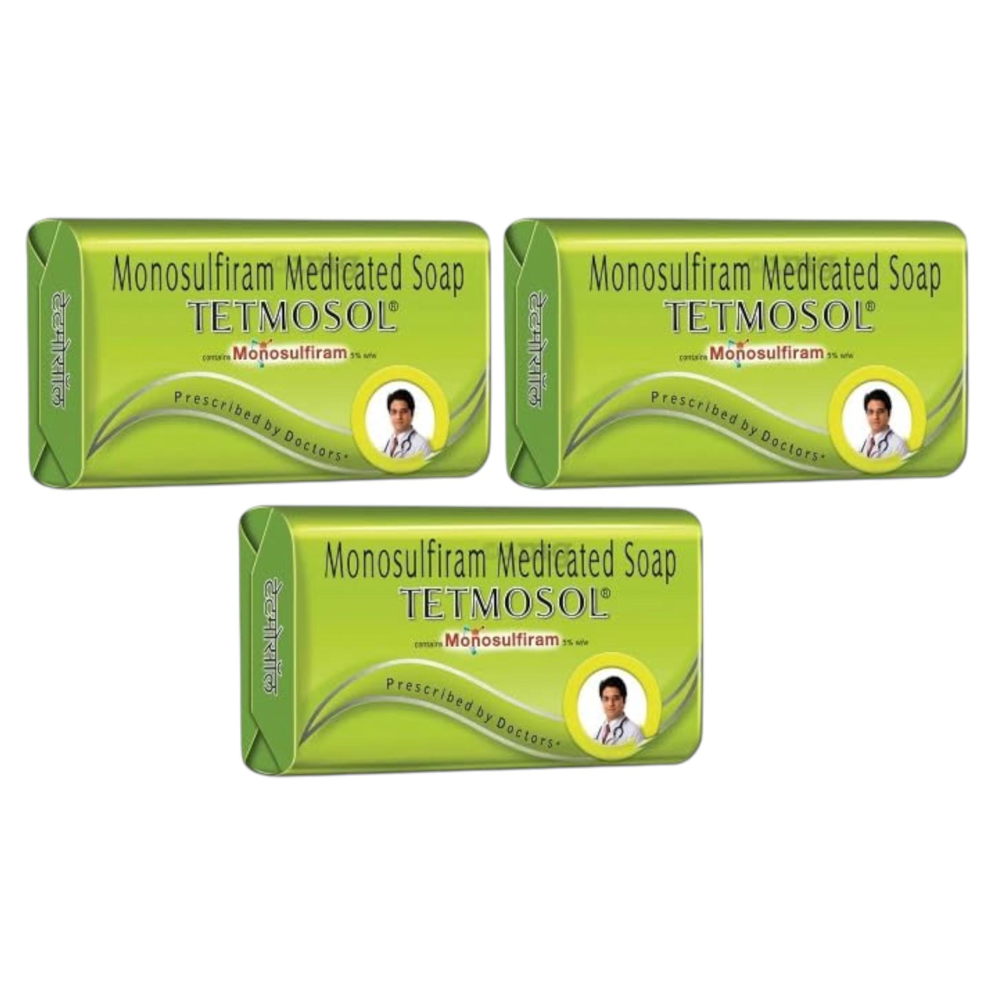 

Тетмосол Лечебное мыло 100 г Упаковка из 3 штук Освежающий аромат цитронеллы Ежедневное купание Уход за кожей