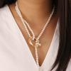 Vintage Pearl Pendant Necklace for Women Elegant Beaded Long Tassel Sweater Collar Chain Accessories Temperament Fashion Jewelry