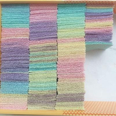 Misaki Tsumami Zaiku Material Chirimen Gradient Colorful Rainbow Hair 300 Sheets Kit, Pre-Cut Fabric, Colors, Colors, Ornaments, DIY, Crafts,