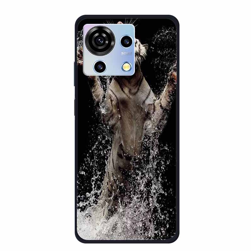 For ZTE V50 Vita Phone Case TPU Soft Back Cover Cartoon Luxury Silicone Phone Cases for ZTE Blade V40 V 40 50 Vita Animal Funda