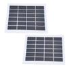 2 Pcs Portable Solar Panel 2W 6V Mini Solar Cells High Conversion Efficiency for Household Lighting