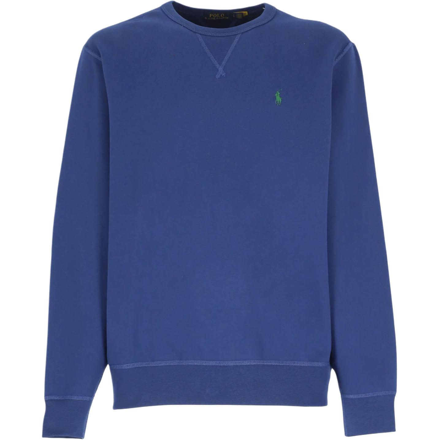 

Polo Ralph Lauren Свитшот мужской однотонный с вышитым логотипом, с круглым вырезом, с длинным рукавом, синий 710766772-036 L