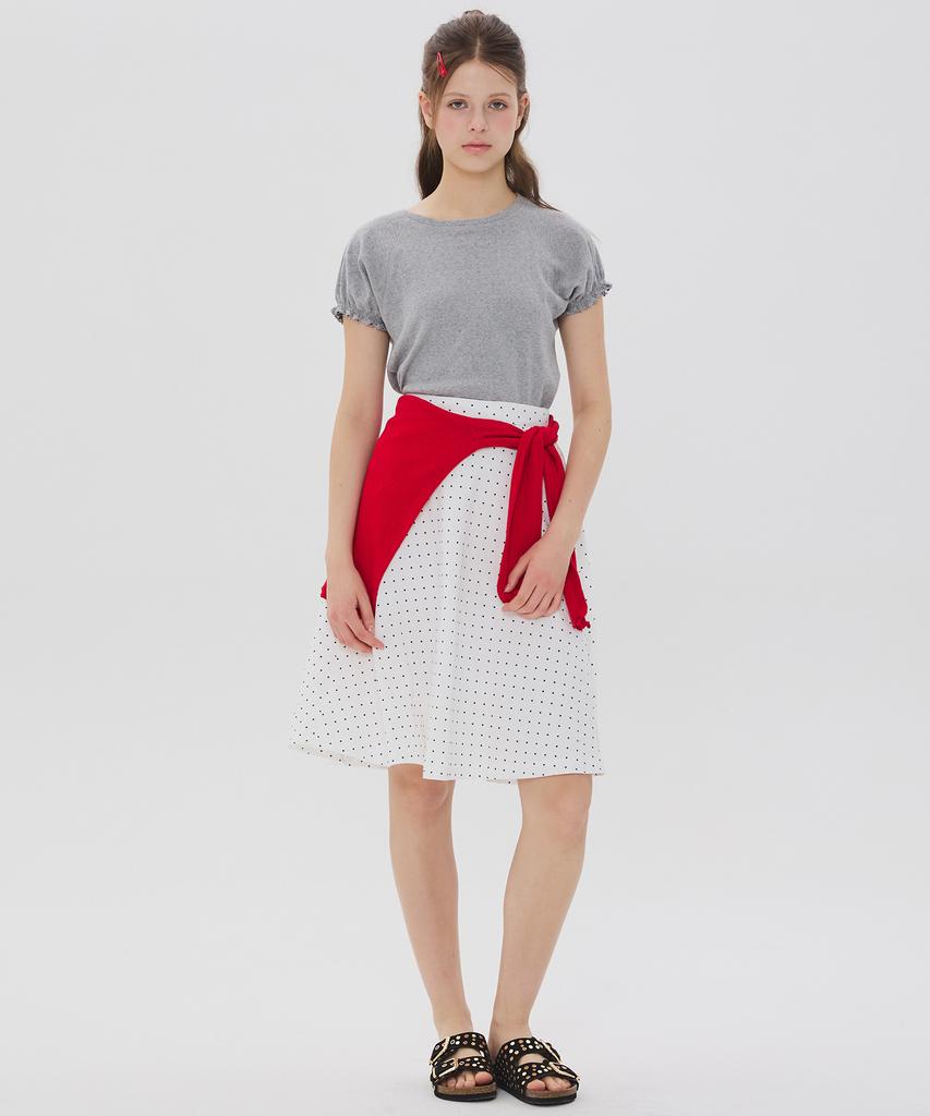 Nyuluki Balloon Sleeve T-Shirt_Melange Gray