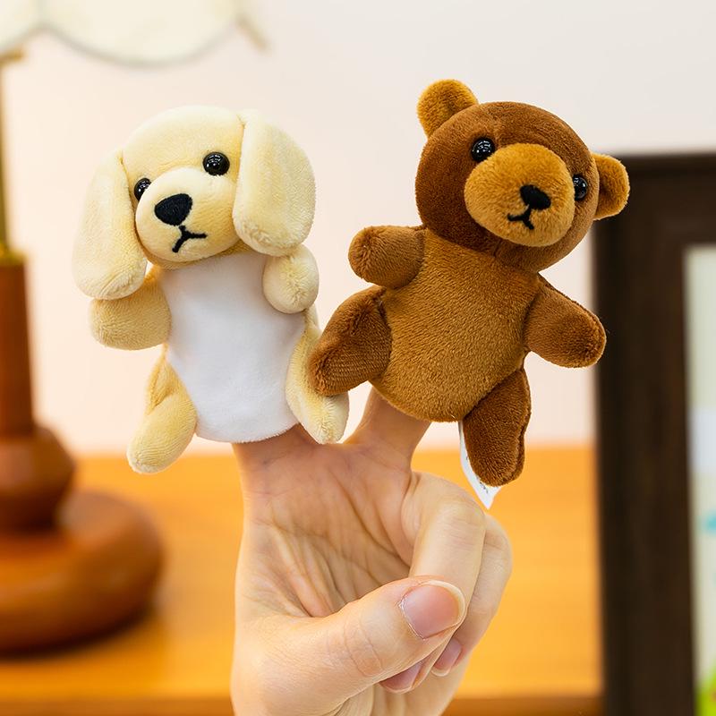 Cartoon Animal Finger Puppet Set: Plush Toy for Parent-Child Interaction & Storytelling