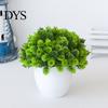 Artificial Plant Pot Realistic Energetic Decorative Vivid UV-resistant Fake Desktop Ornament Bonsai Office Decor