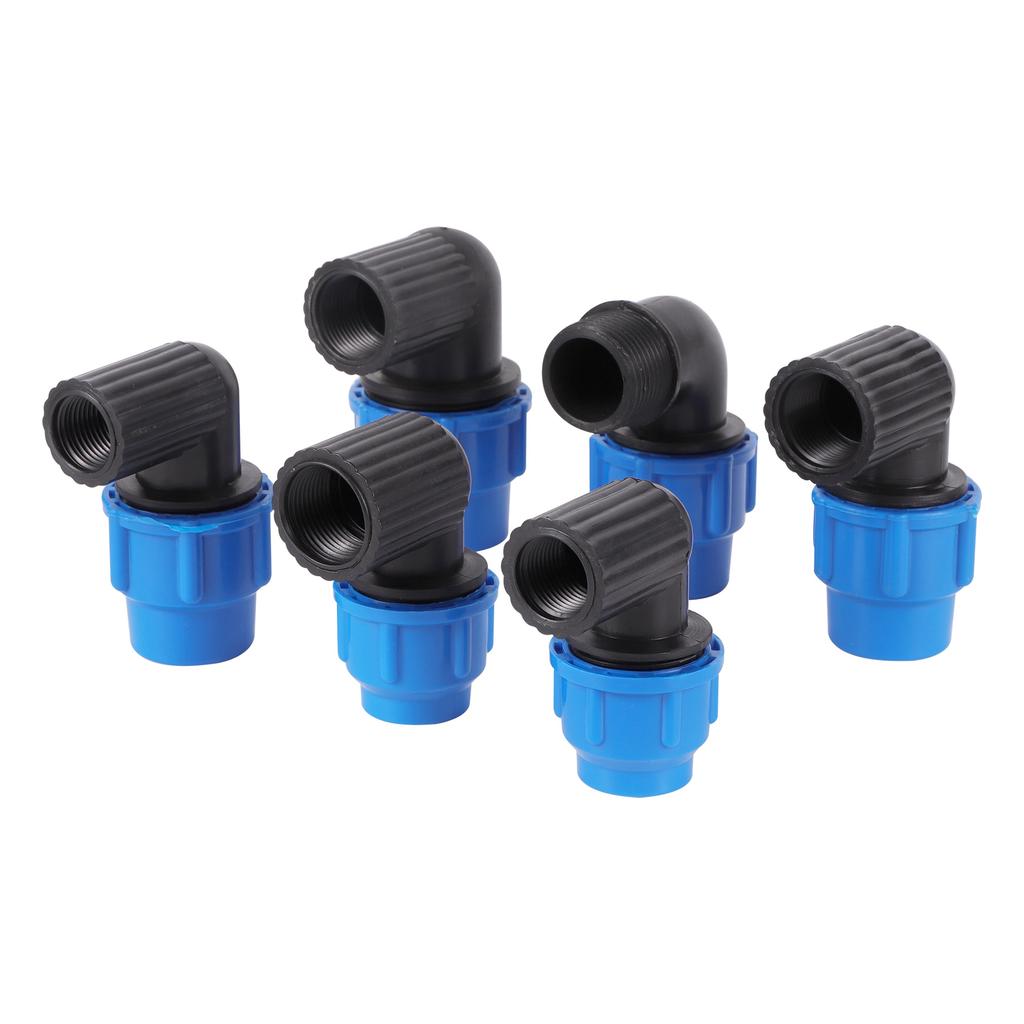 Female Thread 1/2" 3/4" 20/25/32mm Male Thread 1" Elbow Reducing Connector Garden Agriculture Irrigation PE elbow pipe connector