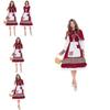 Adult Charming Cosplay Little Red Riding Hood Costume For Halloween Parties Events And
