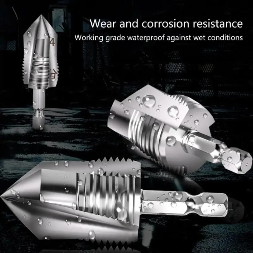 

3 in 1 Tapping Drilling Expansion Drill Bit Water Pipe Lifting Stepped Drill Bit Pipe Reaming Tool