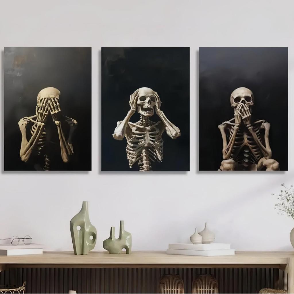 Creative Skull Art Canvas for Home Wall Decoration