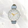 Fieldwork Women's Analog Watch with Leather Strap, Matte Shine, Colorful Hour and Minute Hands, Blue Azure (JN015-4)