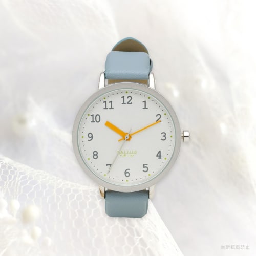 Fieldwork Women's Analog Watch with Leather Strap, Matte Shine, Colorful Hour and Minute Hands, Blue Azure (JN015-4)
