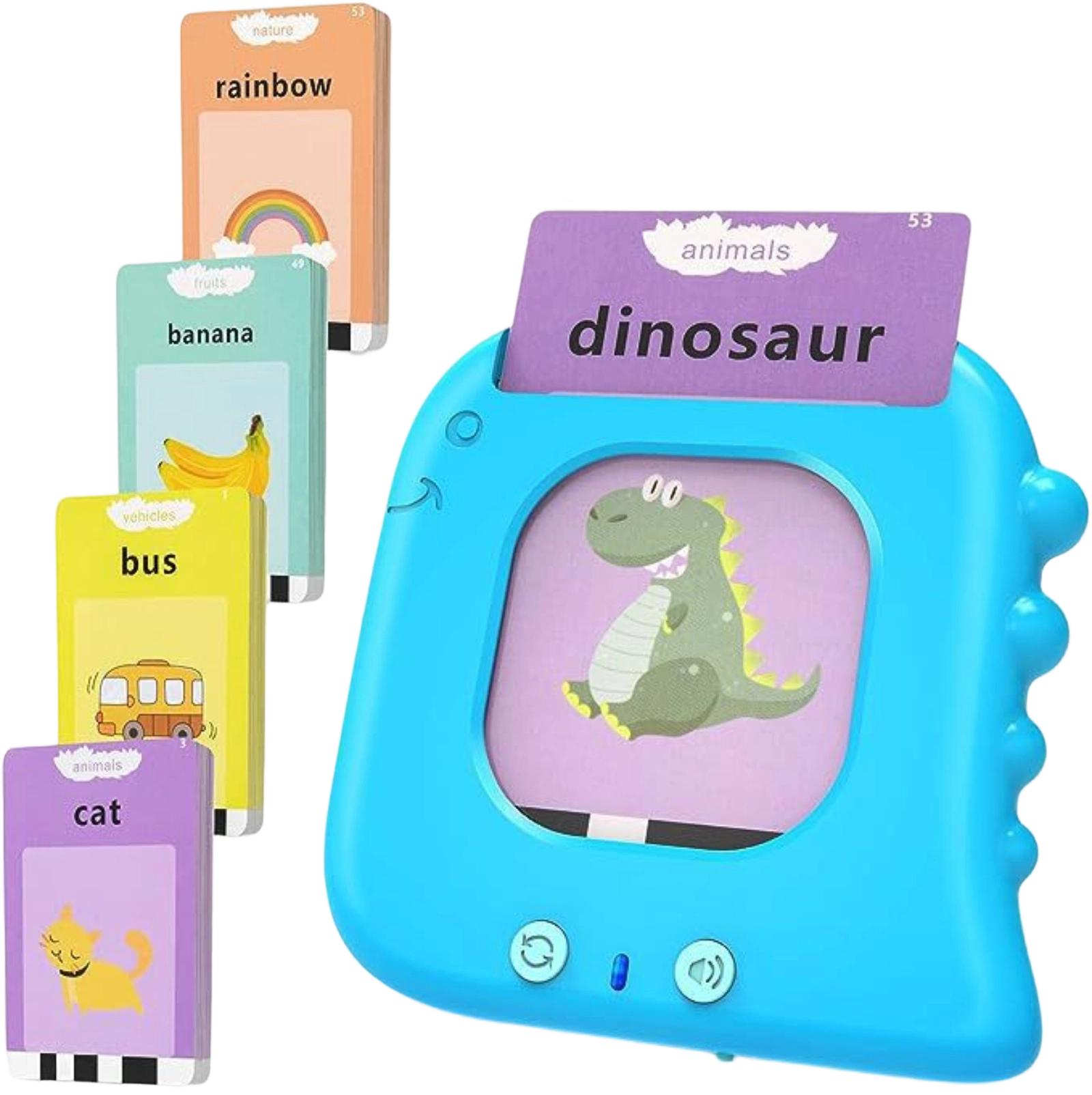 Card Machine Puzzle Flash Card Insertion Toy Flash Card Language Learning Toy синий