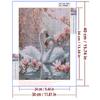 5d DIY Diamond Painting Cross Stitch Swan Pink Magnolia Flower Diamond Embroidery Mosaic Full Round Drill Home Decor