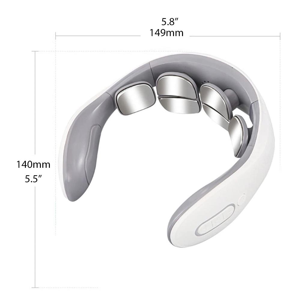 Elektrische nekmassager Intelligente schouder-nekmassager 3 standen 6 koppen nekmassager met verwarming