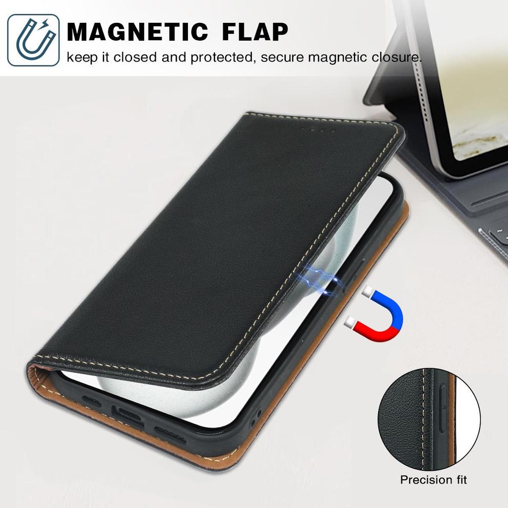 Huawei Honor Magic 8 Pro Lychee Pattern Anti-Scan Magnetic Leather Phone Case